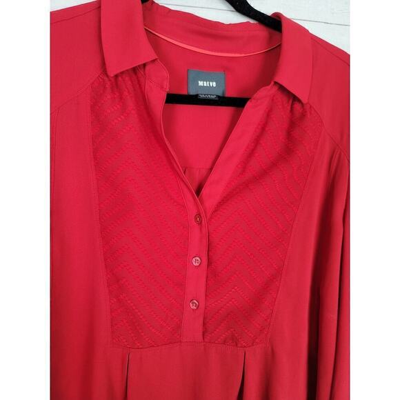 MAEVE DE STIJL BLOUSE IN RED, SZ 14 - Picture 3 of 12